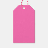Heiß rosa Farbe Geschenkanhänger (Vorderseite)