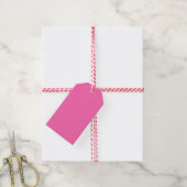 Heiß rosa Farbe Geschenkanhänger (Mit Garn)