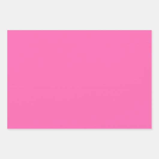 Heiß rosa Farbe Geschenkpapier Set (Vorderseite 3)