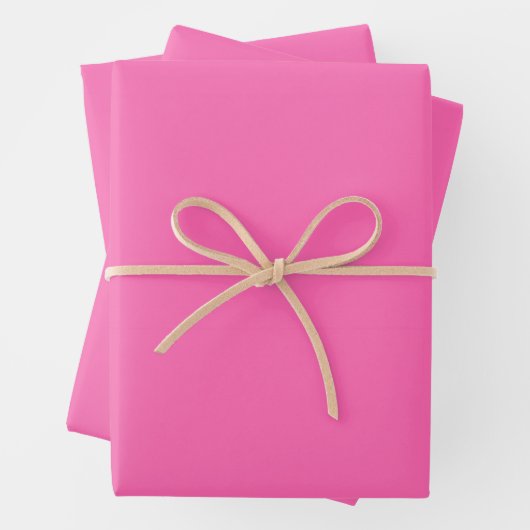 Heiß rosa Farbe Geschenkpapier Set (Beispiel)