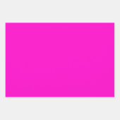 Heiß rosa Farbe Geschenkpapier Set (Vorderseite)