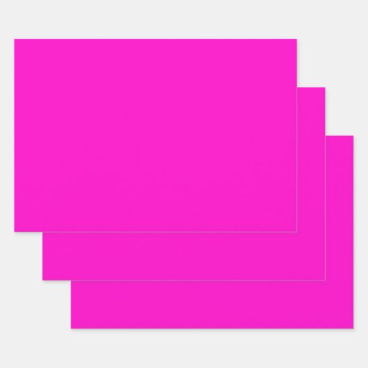 Heiß rosa Farbe Geschenkpapier Set (Set)