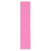 Heiß rosa Farbe Kurzer Tischläufer (Vorderseite)
