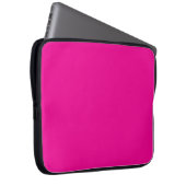 Heiß rosa Farbe Laptopschutzhülle (Vorne Rechts)