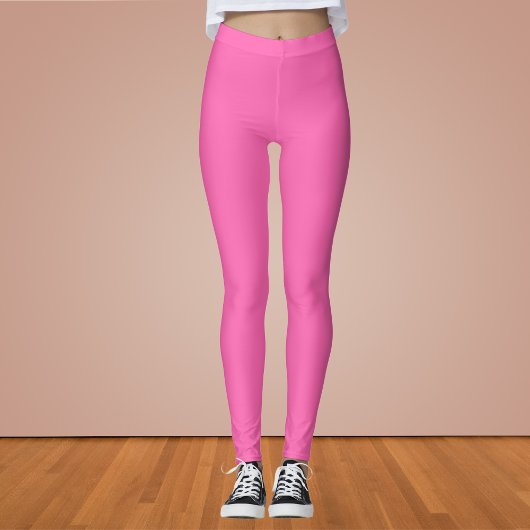 Heiß rosa Farbe Leggings