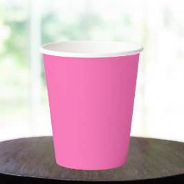 Heiß rosa Farbe Pappbecher