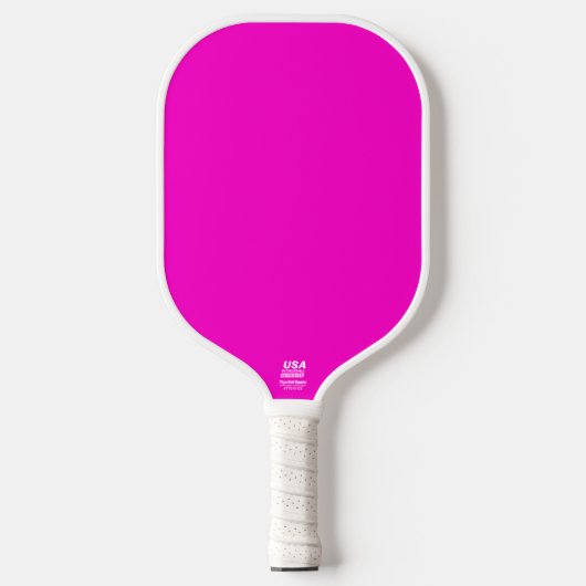 Heiß rosa Farbe Pickleball Schläger (Vorderseite)