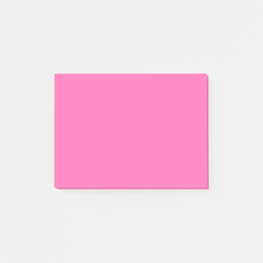 Heiß rosa Farbe Post-it Klebezettel (Vorderseite)