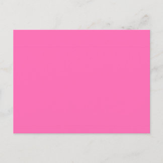 Heiß rosa Farbe Postkarte