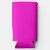 Heiß rosa Farbe Selters Dosenkühler (Rückseite)