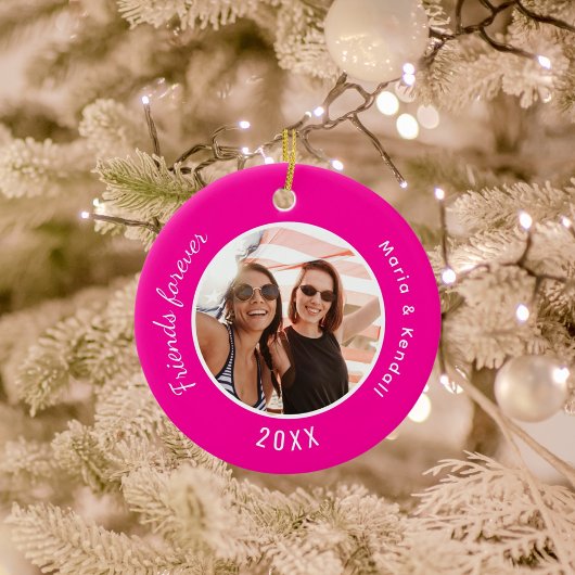 Heiß rosa Fotos Keramik Ornament