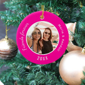 Heiß rosa Fotos Keramik Ornament