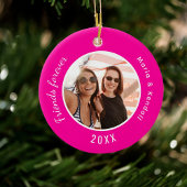 Heiß rosa Fotos Keramik Ornament