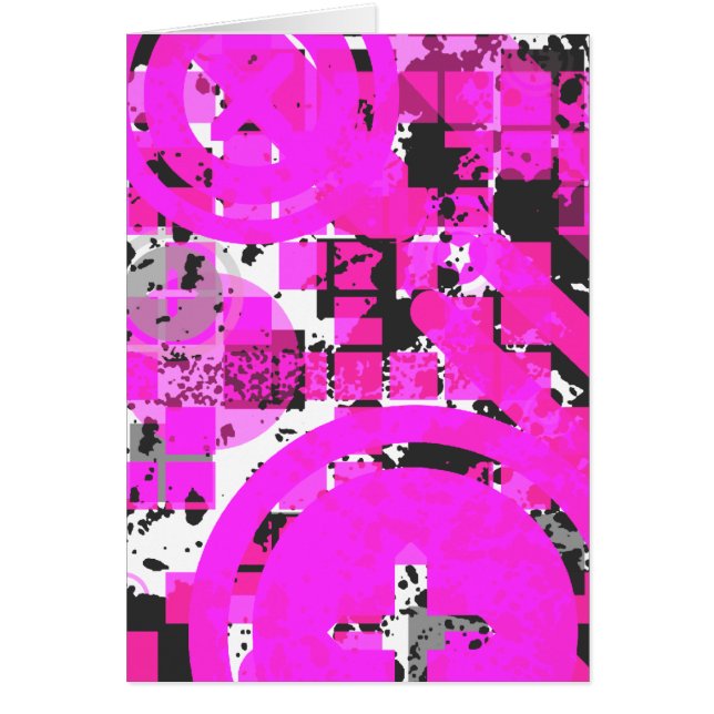 heiß rosa gebeutelter Chex: (Vorne)