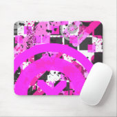 heiß rosa gebeutelter Chex: Mousepad (Mit Mouse)