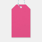 Heiß rosa Geburtstagsgeschenke Geschenkanhänger (Rückseite)