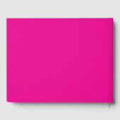 Heiß Rosa Gingham-Schleife Abschlussfeier Gästebuch (Rückseite)