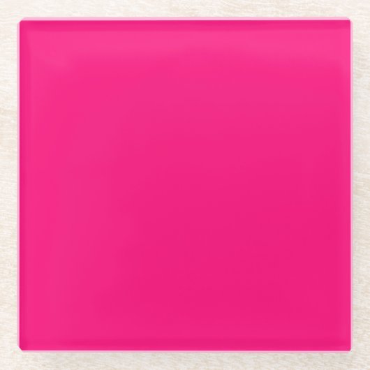 Heiß rosa glasuntersetzer (Vorderseite)