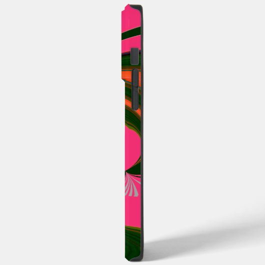 Heiß rosa, goldgrün Case-Mate iPhone hülle (Rückseite / Links)