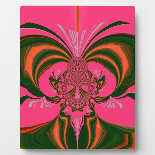 Heiß rosa, goldgrün fotoplatte (Vorderseite)