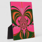 Heiß rosa, goldgrün fotoplatte (Seite)