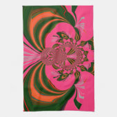 Heiß rosa, goldgrün handtuch (Vertikal)