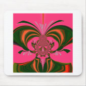Heiß rosa, goldgrün mousepad (Vorne)