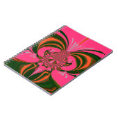 Heiß rosa, goldgrün notizblock (Linke Seite)