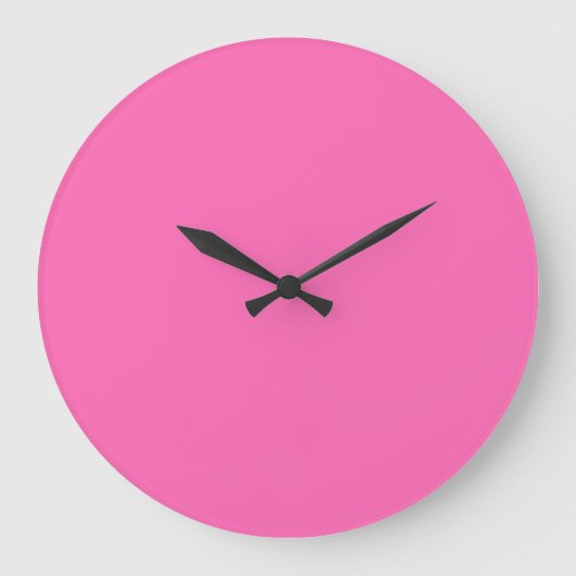 Heiß rosa große wanduhr (Vorderseite)
