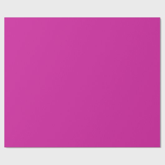 Heiß rosa, helle Farbe Minimalistisch Geschenkpapier (Flach)