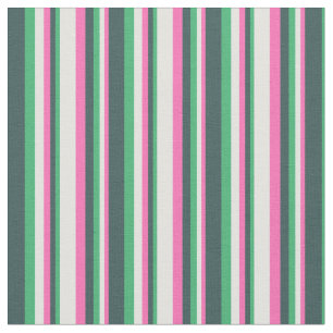 Heiß rosa, heller Cyan, Sea Green & Dark Slate Gra Stoff