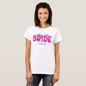 Heiß rosa Herz Mutter der Braut T-Shirt (Vorne ganz)