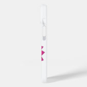 Heiß rosa Herzdrache in Weiß Case-Mate iPhone Hülle (Rückseite / Links)