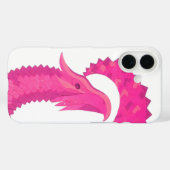Heiß rosa Herzdrache in Weiß Case-Mate iPhone Hülle (Rückseite (Horizontal))