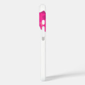 Heiß rosa Herzdrache in Weiß Case-Mate iPhone Hülle (Rückseite / Links)