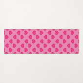 Heiß rosa Herzen Yogamatte (Rückseite (Horizontal))