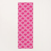 Heiß rosa Herzen Yogamatte (Rückseite)