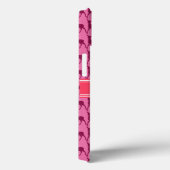 Heiß rosa Hirsche, Personalisierter Name Case-Mate iPhone Hülle (Rückseite / Rechts)
