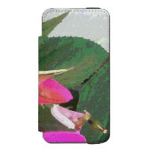 Heiß rosa incipio iPhone Geldbeutel-Hülle (Folio Vorderseite)