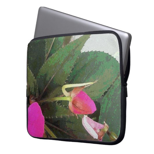 Heiß rosa laptopschutzhülle (Vorderseite Links)