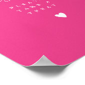 Heiß rosa Liebe ist süß Nehmen Sie eine Leckerei G Poster (Ecke)