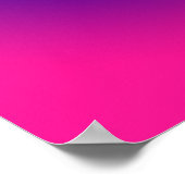 Heiß rosa Lila dunkelblau und schwarz glatt Poster (Ecke)