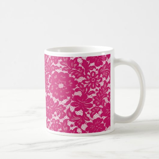 Heiß rosa lila kaffeetasse (Rechts)