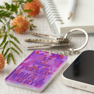 Heiß Rosa Lila Tarnung Glitter Camo Name Schlüsselanhänger