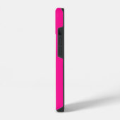 Heiß Rosa Minimale Monogramm-Initialen iPhone Hülle (Linke Seite)