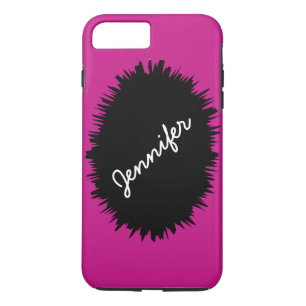 Heiß rosa mit schwarzem Splash, benutzerdefiniert Case-Mate iPhone Hülle