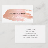 Heiß rosa mit weißem Border rosa gebürstet Visitenkarte (Vorne/Hinten)