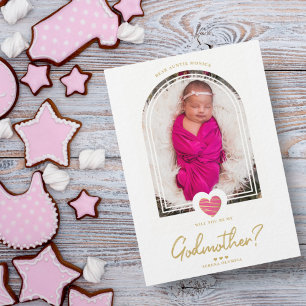 Heiß Rosa Modern Herz Gold Effekt Fake Göttin