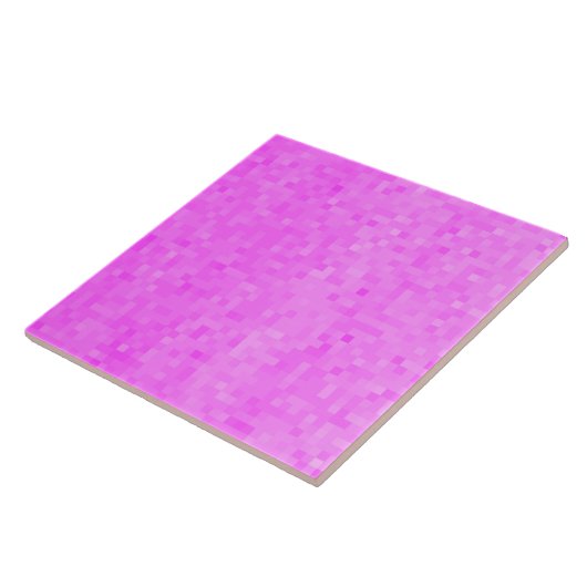 Heiß rosa Mosaikschimmer, Fliese (Seite)