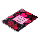 Heiß rosa notizblock (Linke Seite)